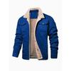 Men's Fleece Lined Work Jacket Cotton Casual Coat.