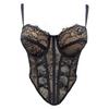 Fishbone Lace Corset Bottoming Shirt Girl's Suspender Vest Chic Slim Lace Crop Top  Lady