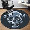 1pc Skull Jester Office Round Area Rug, Indoor Mat Suitable ForOffice, Under Office Chairs Bedroom Living Room Home Decor, Room Deco Q040