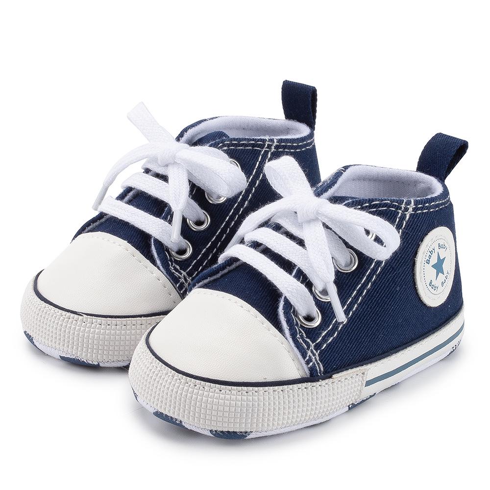 Hot-Selling Classic Canvas Baby Shoes: Soft Sole Toddler Walking Shoes