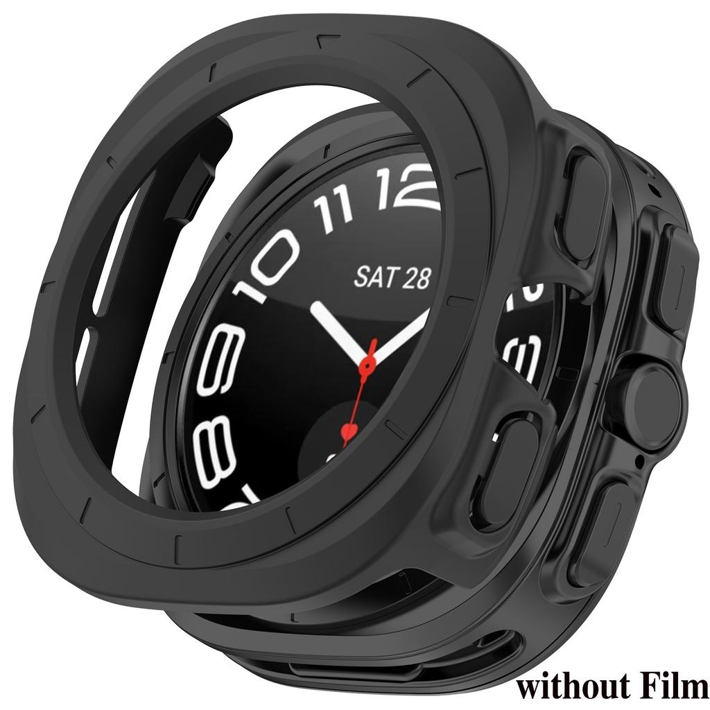 PC Case for Samsung Galaxy Watch 7 Ultra 47mm Tempered Glass Anti-scratch Screen Protector Bumper Protective Cover Accessories