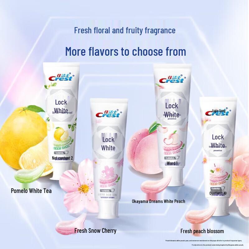 Crest Dual-Color Lock White Toothpaste