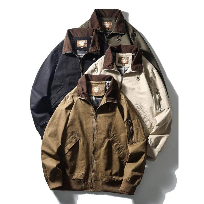 American Retro Vintage Harrington G9 Jacket for Men, Autumn Workwear, Foreign Trade Men's Clothing, Flight Hunting Jacket