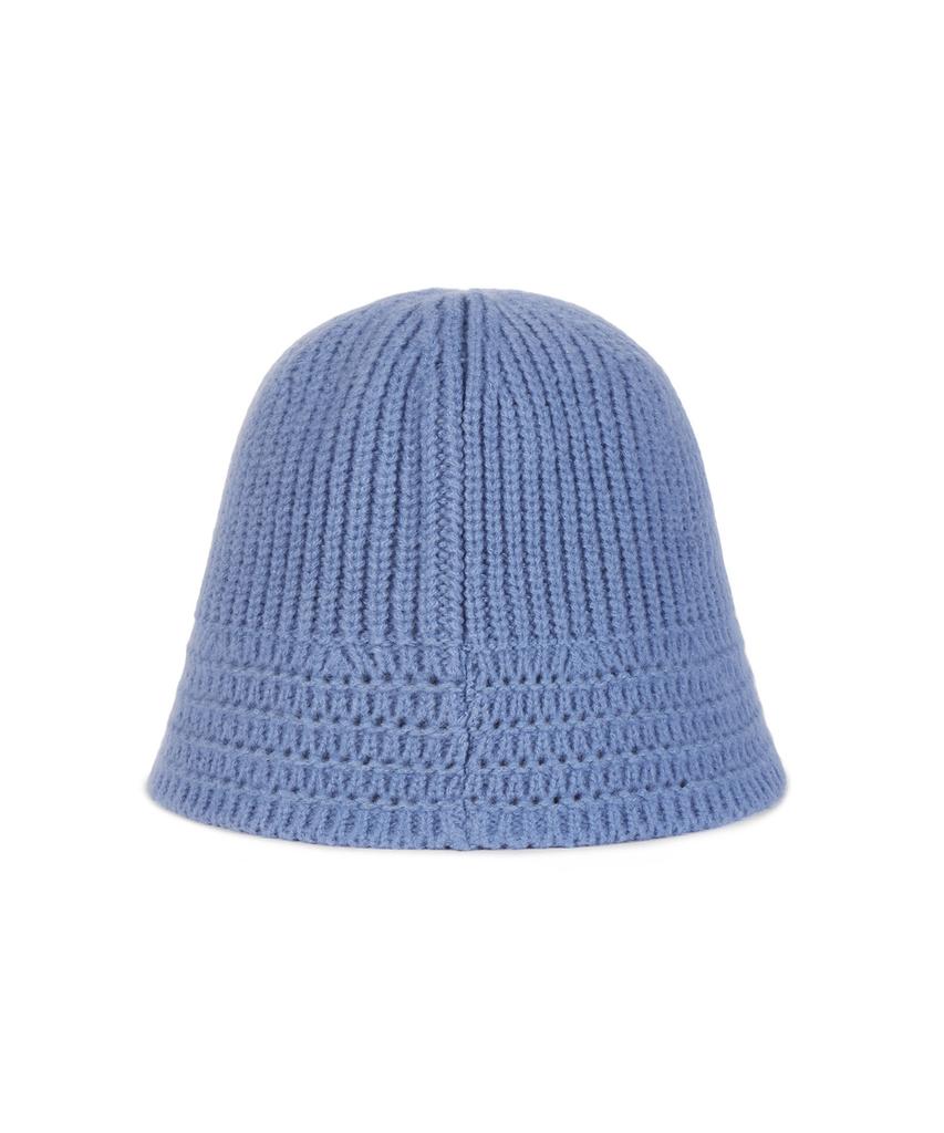 Bajal Va Square Applique Knit Bucket Hat Sky