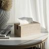 Artificial Sand Rock Cave Stone Tissue Boxes Living Room Kitchen Small Toilet Paper Storage Box Modern Simple Home Organizer Box