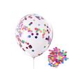 Transparent Sequined Latex Balloons for Parties and Weddings, 2.8g
