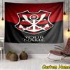 Benutzerdefinierter Name FLAMENGO Wappenschild Emblem Wandteppich Raumdekoration Wandbehang für Wohnzimmer Schlafzimmer, Wohnheim, Geburtstags- und Weihnachtsgeschenke