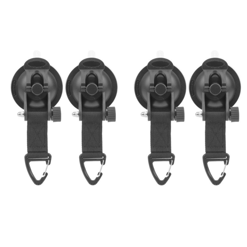

4Pcs Heavy Duty Tie Down Anchor Black Suction Cup Hook Durable Suction Cup Anchor Camping Tent чёрный