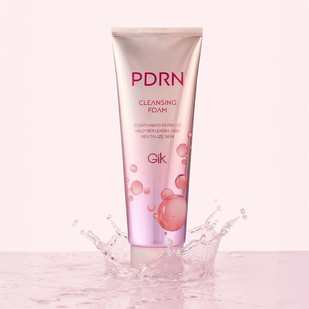 GIK PDRN Cleansing Foam Deep Cleansing & Moisturizing 100ml x 3pcs K-Beauty Daily Face Wash