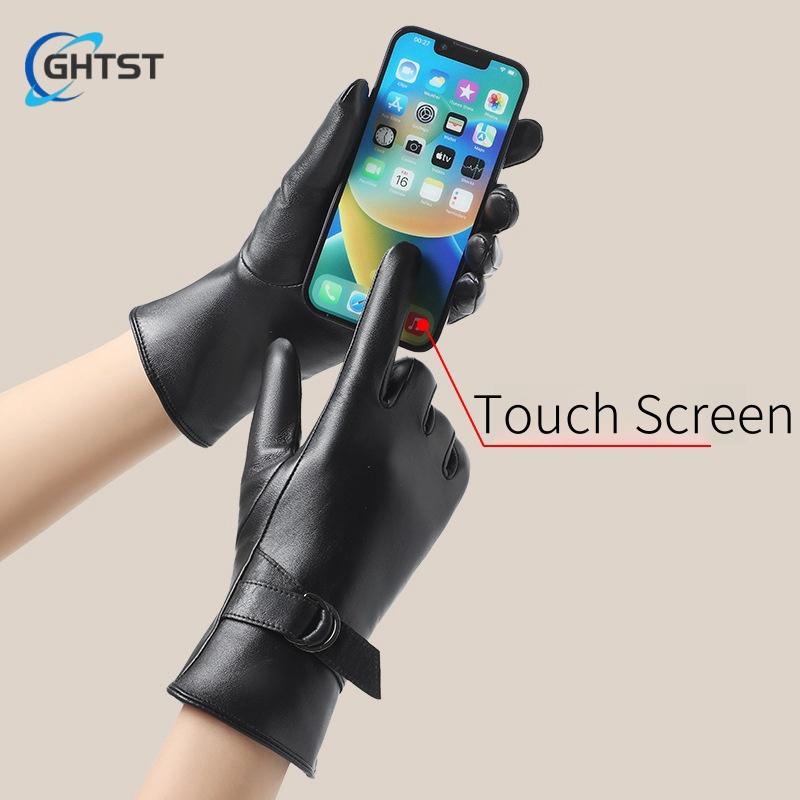 Fashion Winter Warm Women Leather Gloves Outdoor ,Comfortable Warm Winter Gloves Cold Protection Gloves for Women