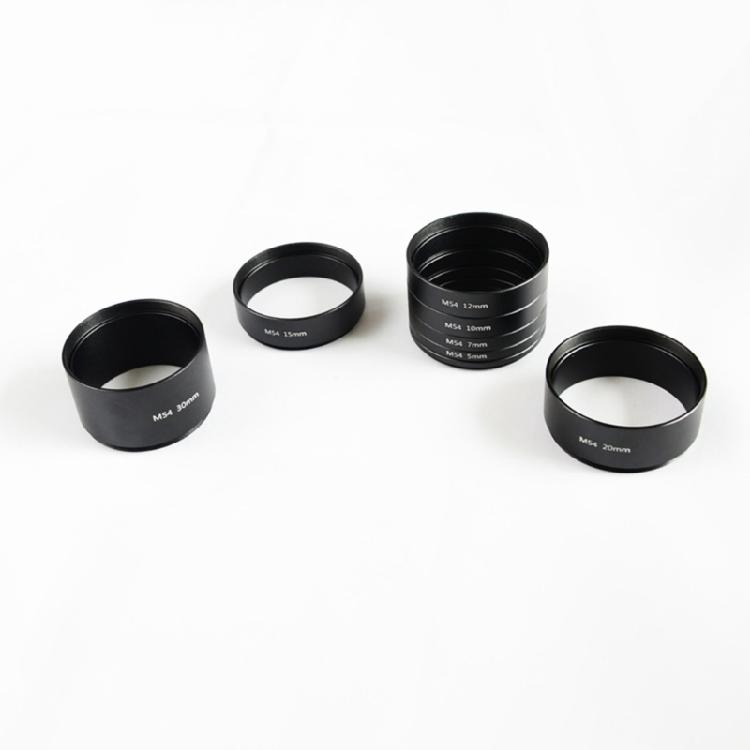 Threaded M54 X 0.75 Telescope Extension Tube, Black Aluminum Coupler for Imaging Distance Adjustment In Threaded Systems