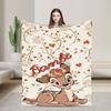 Cartoon Deer  Bambi Blankets  Fleece Funny Breathable Throw Blankets for Bed Sofa  Winter