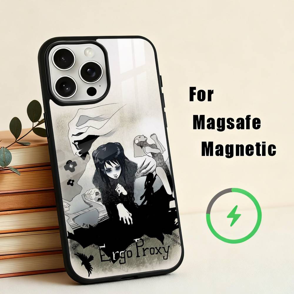 HOT Anime E-Ergo-O P-Proxy Phone Case For iPhone 17,16,15,14,13,12,Plus,Pro,Max for Magsafe Magnetic Wireless Charging