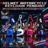Kreativer Motorradhelm Schlüsselanhänger Geflochtenes Lanyard Rennsport Schlüsselanhänger Mini Schlüsselanhänger Geschenk für Männer