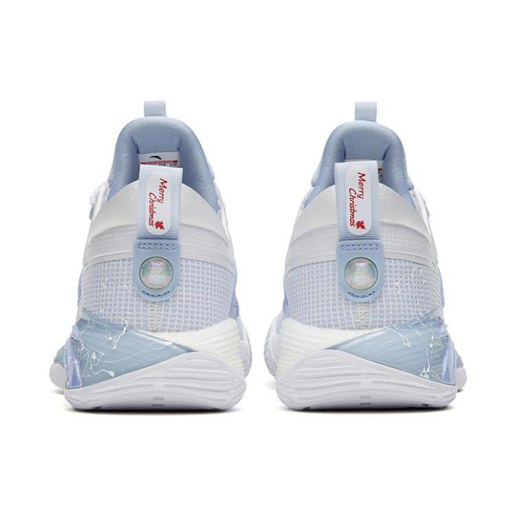 Anta Zup1 Nitrogen Technology Shock Absorption Anti-Slip Wear-Resistant Low-Top Basketball Shoes Men Sneakers Blue White 112311105-9