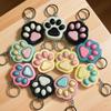 Kreativer Fingertipp Katzenkralle Knopf Anhänger Cartoon Schlüsselanhänger Katzenpfote Schlüsselanhänger Kawaii Katzenpfote Tastaturtasche Anhänger Dekoration