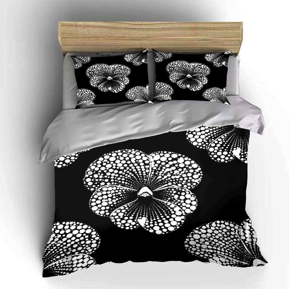 "Elegant Floral Pattern Bedding Set" Suitable for bedroom decor. Exquisite three-piece bedding set gift for kids and adults