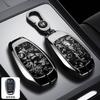 Zinklegering Leer Auto Afstandsbediening Sleutelhoes Cover Shell Beschermer sleutelhanger voor Giulia 2015 +Stelvio 2016+ Spider Etc.