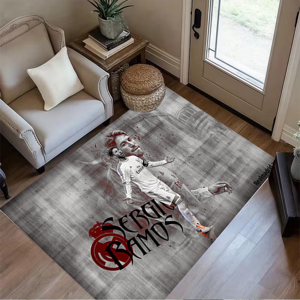 Ac Milan Soccer Action Area Rug Design for Entryway Decorate Room Kitchen Study Room Antislip Carpet Office Home Decor