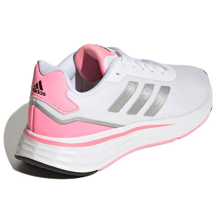 Adidas Start Your Run White Beam Pink Women Sneakers Cloud-White Silver-Metallic GY9232