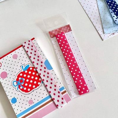 Creative Polka Dots Elastic Strap Double-sided DIY Decoration Band Binding Rope Binder Strap for A7/6 M5 Planner Notebook