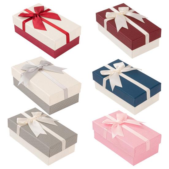 Cutie Cadou de Ziua Îndrăgostiților cu Fundă din Panglică Nuntă Domnișoară de Onoare Cadou de Ziua de Naștere Cutie de Ambalaj cu Capac Bomboane Ruj Bijuterii