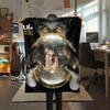 1PC JuL C'est Pas Des Lol Print Flannel Blanket, High quality All Seasons, Home Decor, Warmth and Comfort, Perfect for Christmas Gifts