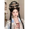 Kopfschmuck Antik Haarknoten Vintage Chinesisch Antiker Chignon Retro Hanfu Perücke Stirnband Täglich