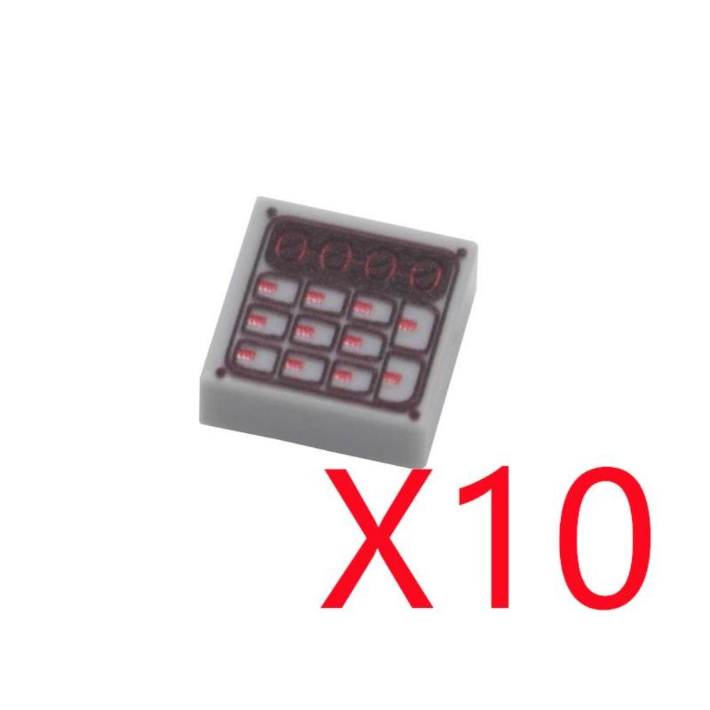 City Building Blocks Accessories Dashboard Audio Computer Control Center Radar Keyboard Mobile Phone Model Mini Brick Toy R054