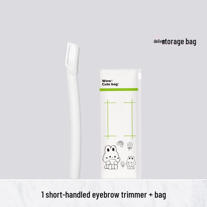 Stainless Steel Eyebrow Trimmer Set with Safety Razor Blade