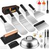 35-Piece Stainless Steel BBQ Tool Set - Outdoor Grill Spatula & Cooking Tools