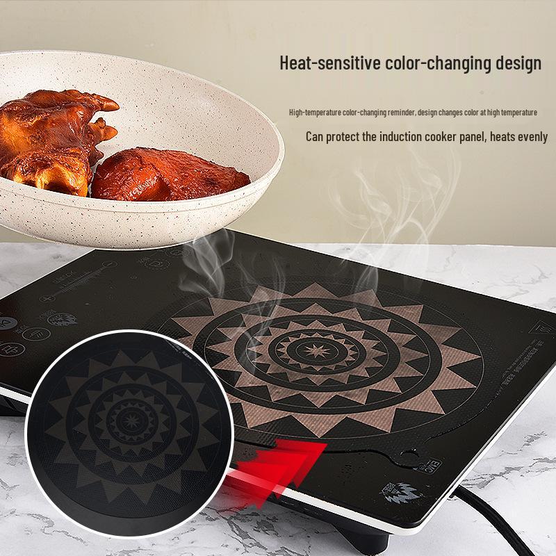 Color-Changing, Oil-Proof, Non-Slip, Heat-Resistant Induction Cooker Protective Mat