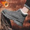 Snow Boots Men's Winter 2025 New Velvet Thickened Cotton Boots Cold-proof Men's Shoes Warm Cotton Shoes Men's Martin Boots