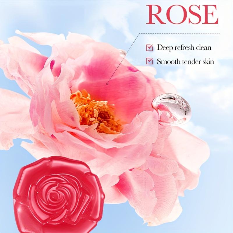 Rose Essential Oil Handmade Soap -  Face Wash Foam Facial Cleanser Whitening Nourishing Moisturizing Anti Acne Body Bathing Facial Soap