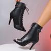 Neue Stil, Mode, Damen-Knöchel-Latin-Tanzschuhe für Mädchen, weiche Unterseite, Gesellschaftsschuhe zum Tanzen, Damen, High Heel, Latino-Schuhe