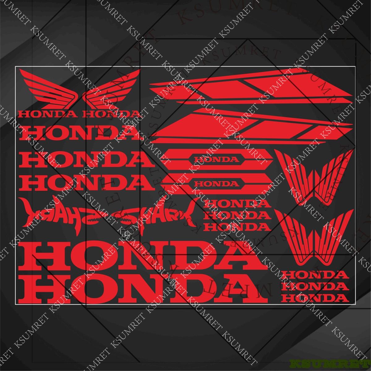 Honda Motorcycle Sticker Decals For CBR650R CBR600RR красный