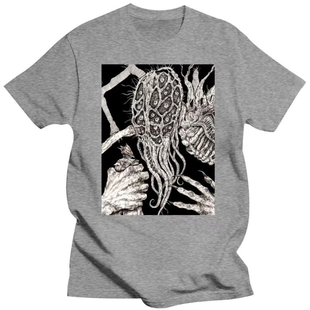 Oh Amygdala Clothes Design Bloodborne Halloween Horrible Men Cotton T-shirt Hip Hop Tshirt Tees Oversized Harajuku Streetwear