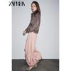 Zaprha 2025 Autumn New Women Sweet Versitile Fashion Mid Waist Loose Puffy Casual Trousers 2183243