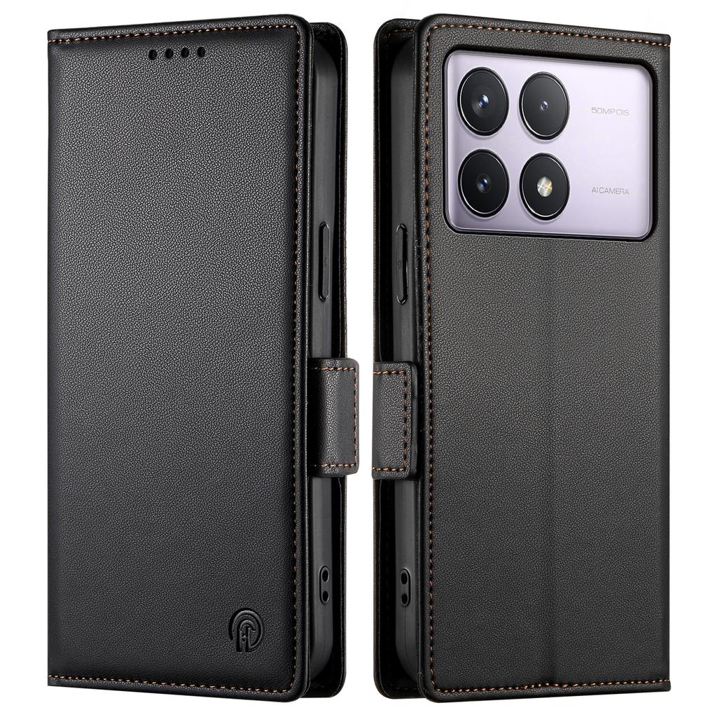 DF-010 For Xiaomi Poco F6 Pro 5G/Redmi K70 5G/K70 Pro 5G Wallet Case PU Leather Stand Phone Cover