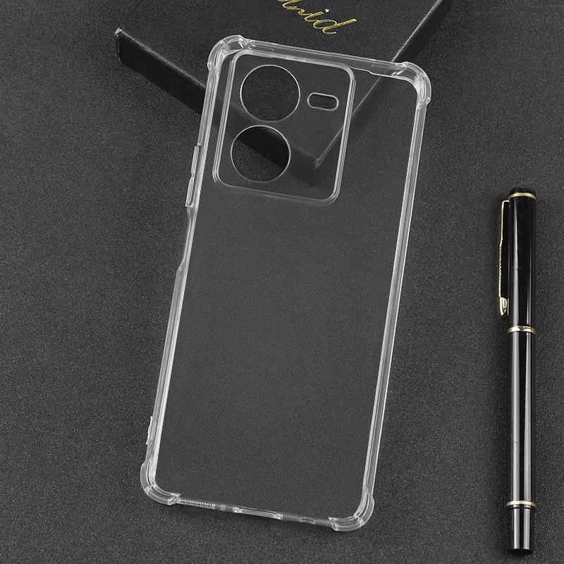 Suitable for VIVO X300Ultra Mobile Phone Case, Airbag Anti-drop X300 FE Transparent TPU Soft Case, Four Corners Anti-yellow