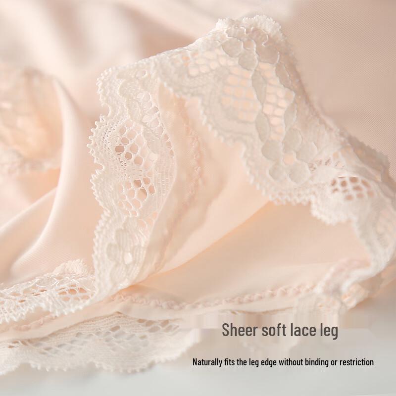 Christies Women's Seamless Ice Silk Lace Panties - 3 Pack