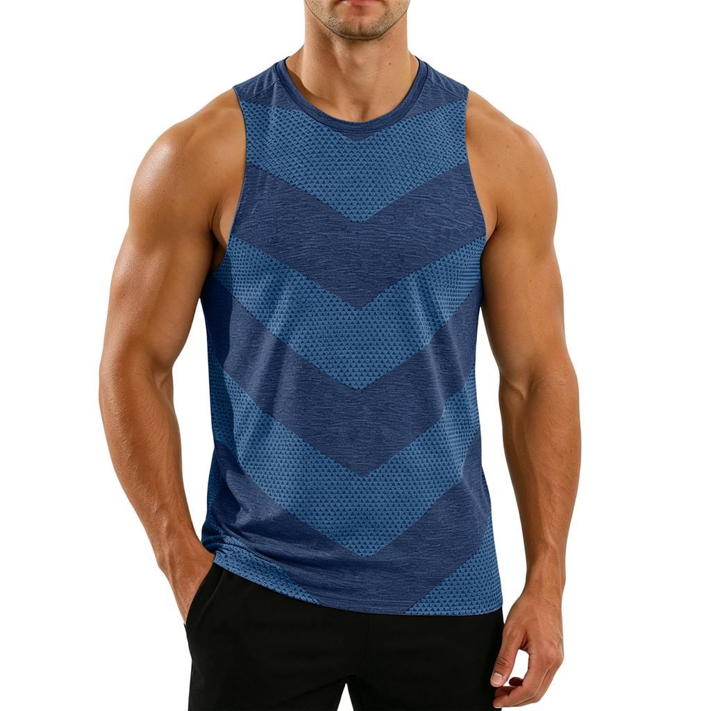 Herren Sport-Ärmelloses Shirt Leichte Atmungsaktive Tanktop für Laufen Basketball Training Fitnessstudio Fitness Workout Sportweste