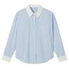 Hotwind Women's Striped Long-Sleeve Blouse