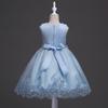 Abito Principessa Bambina Ricamato Perline Abito Formale per Festa di Matrimonio