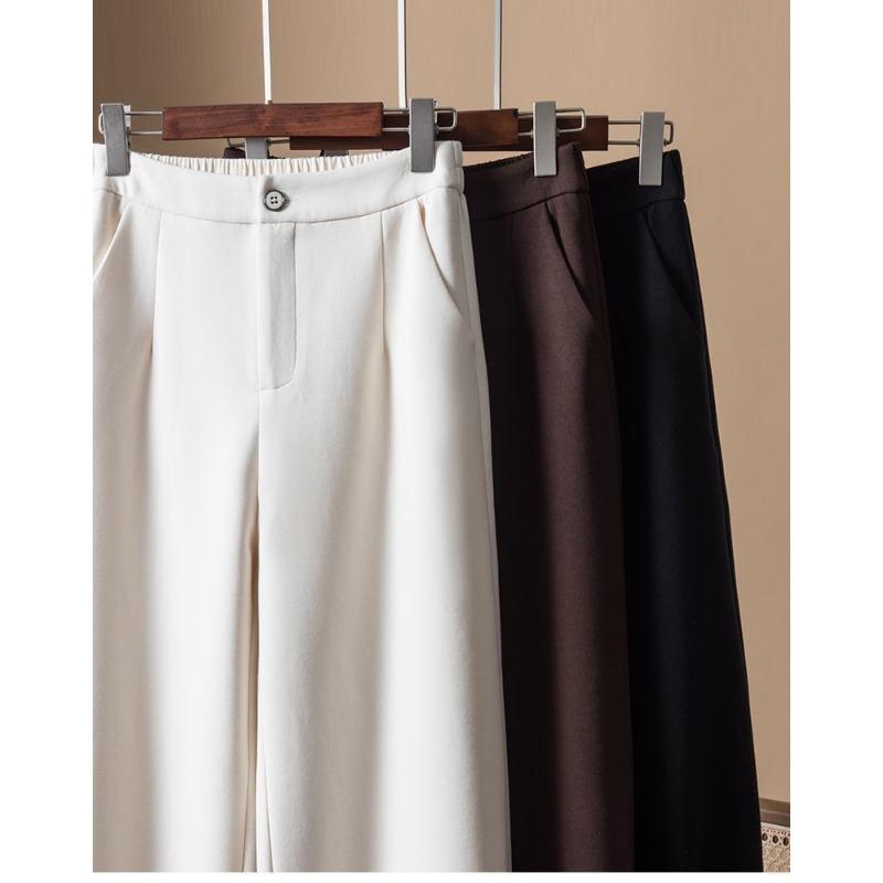 Autumn Winter Loose Casual Solid Color Ankle Length Pants Women Simple Fashion All-match Lantern Trousers