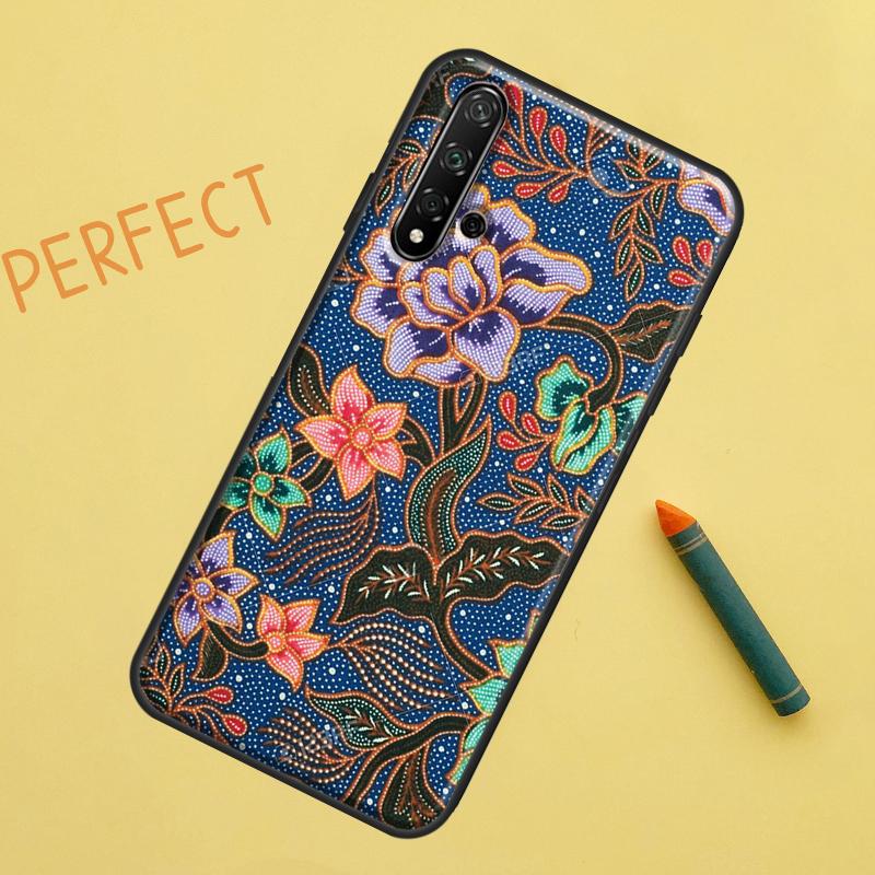 Batik Pattern For Huawei Nova Y91 Y70 Y72 Y73 Y60 Y90 Y61 8i 7i 11i 12i 12s 9 10 SE P20 P30 P40 Lite Case