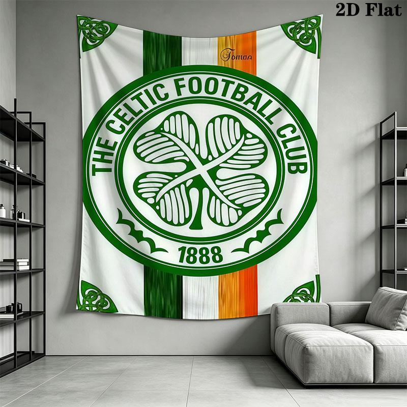Celtic Football Club B Wall Hanging Printed Fabric Blanket Decorative Tapestries for Bedroom Living Room Home Decor
