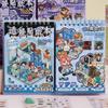 A Bit Scary Scenery Sticker Book Miniature Scene Collection Micro-Horror Dark Theme Halloween Gift Sticker Book 3D Cottage
