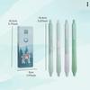 4pcs Experience Nature Gel Ink Pens Set, Forest Deer & Sea Whale Design Silent Structure 0.5mm Ballpoint Black Color