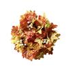 American Fall Halloween Harvest Maple Leaf Wreath Door Pumpkin Pendant White Pulp Fruit Wreath Door Decoration